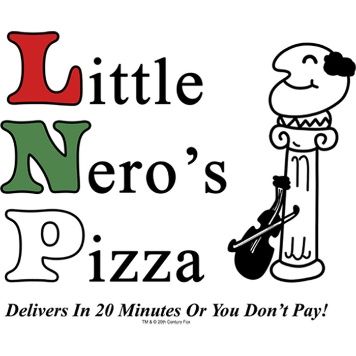 Fifth Sun Men's Home Alone Little Nero’s Pizza Long Sleeve Shirt
