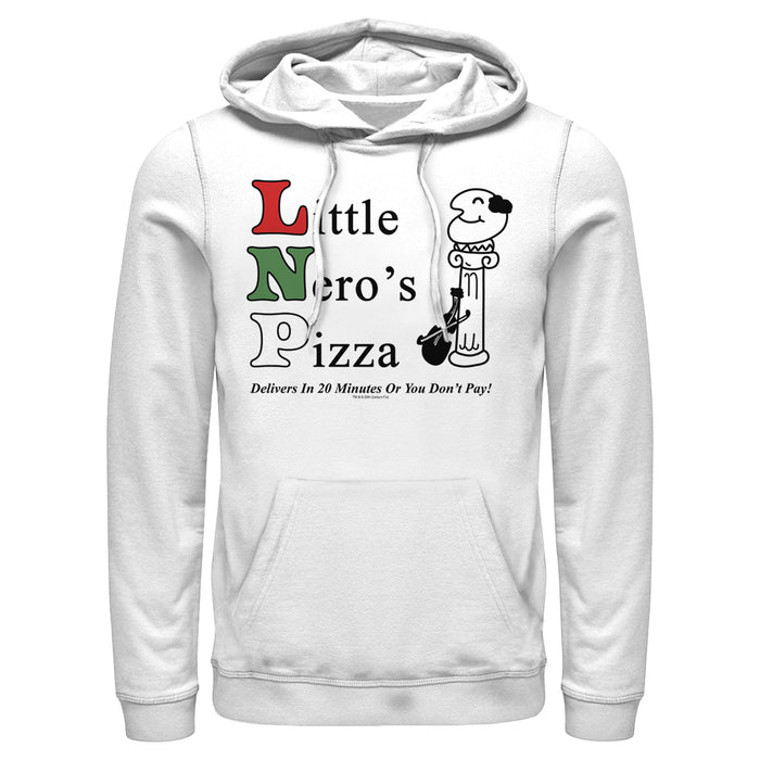 fifth sun Men's Home Alone Little Nero’s Pizza Pull Over Hoodie