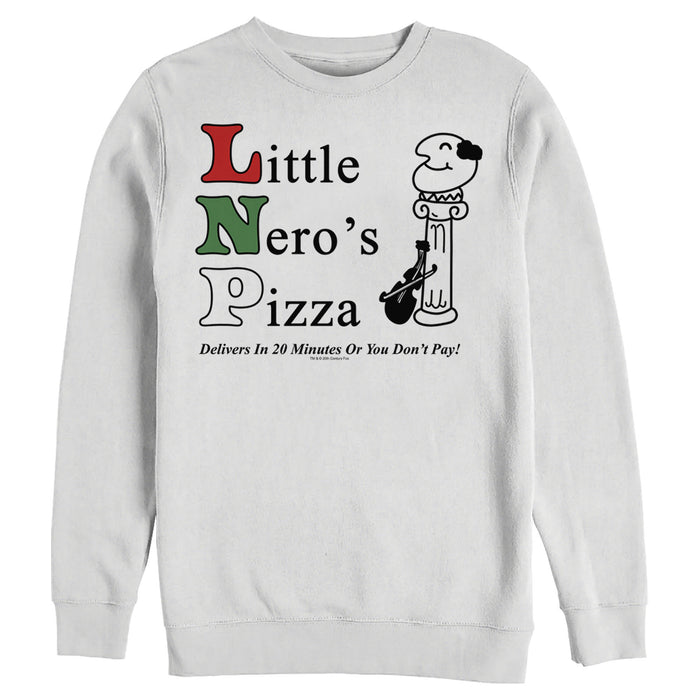 fifth sun Men's Home Alone Little Nero’s Pizza Sweatshirt