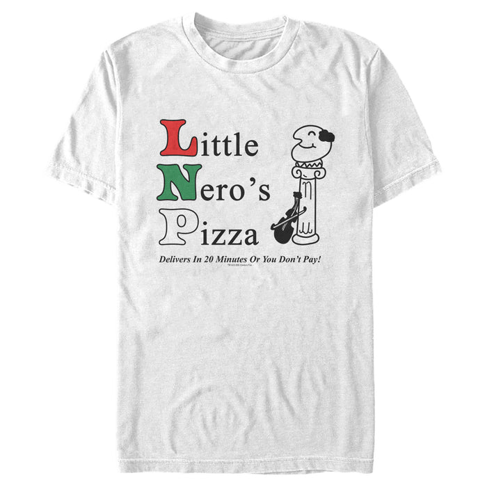 fifth sun Men's Home Alone Little Nero’s Pizza T-Shirt