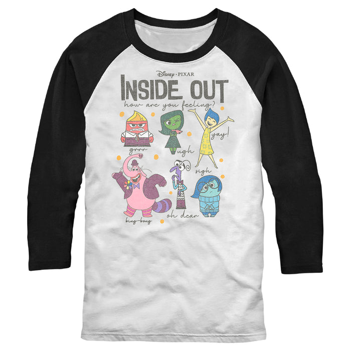 fifth sun Men's Inside Out How Are You Feeling Baseball Tee