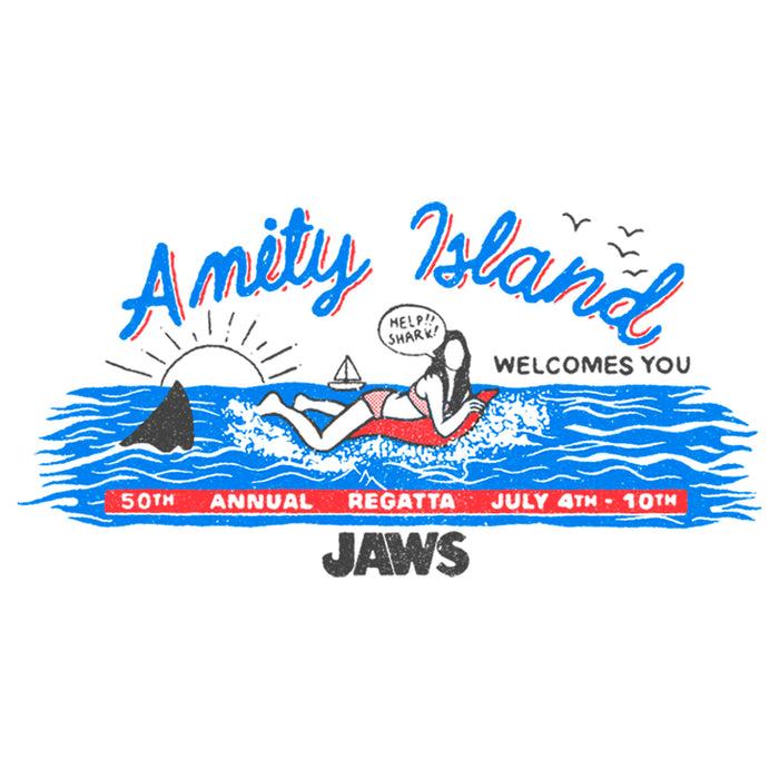 Fifth Sun Men's Jaws Amity Island Billboard T-Shirt