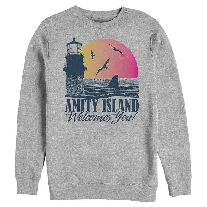Fifth Sun Men's Jaws Amity Island Tourist Welcome Sweatshirt