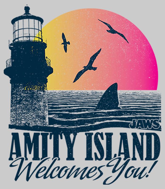 Fifth Sun Men's Jaws Amity Island Tourist Welcome Sweatshirt