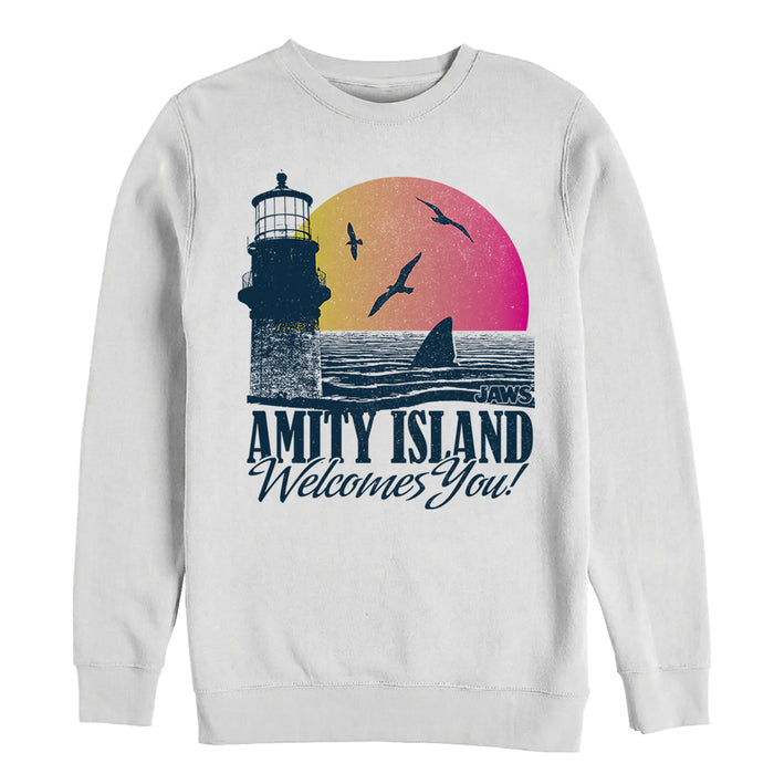 fifth sun Men's Jaws Amity Island Tourist Welcome Sweatshirt