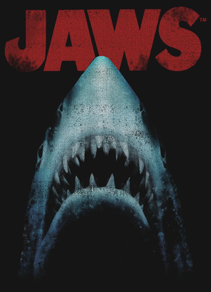 Fifth Sun Men's Jaws Classic Poster Long Sleeve Shirt