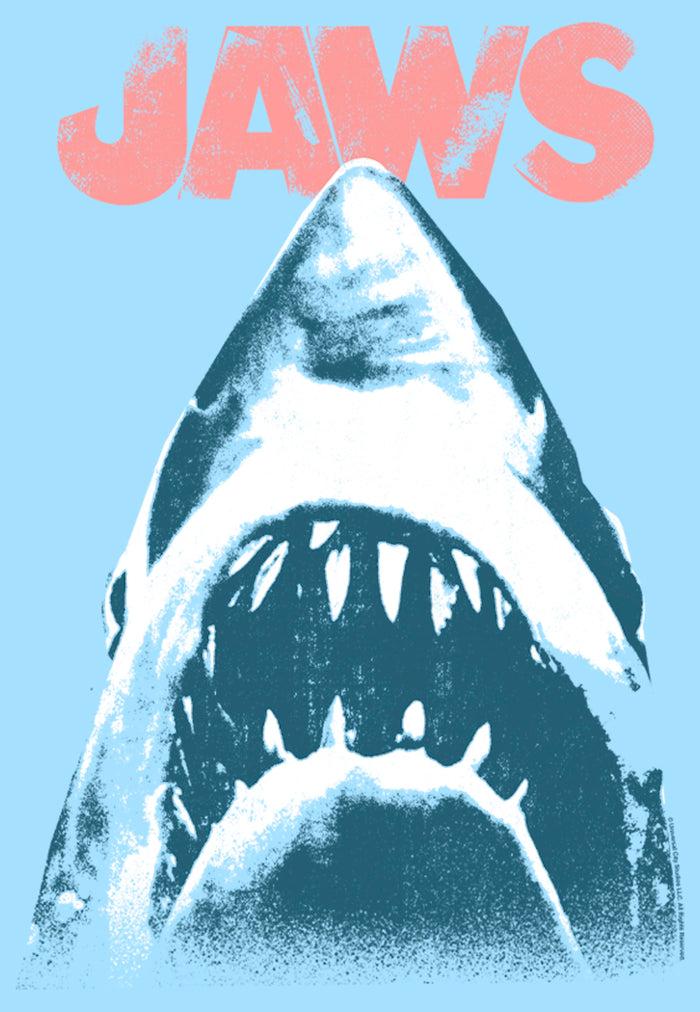 Fifth Sun Men's Jaws Distressed Shark Poster T-Shirt