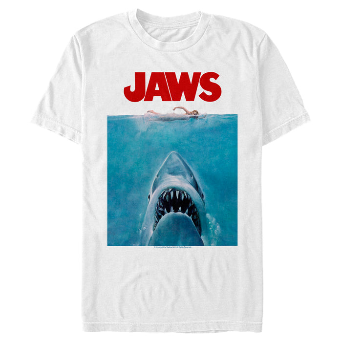 fifth sun Men's Jaws Oversized Movie Poster T-Shirt