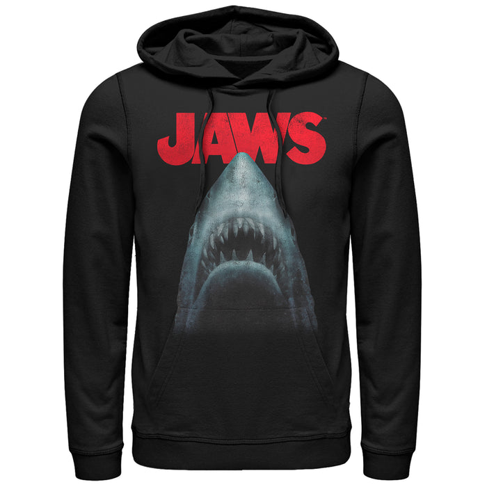 Fifth Sun Men's Jaws Shark Teeth Poster Pull Over Hoodie