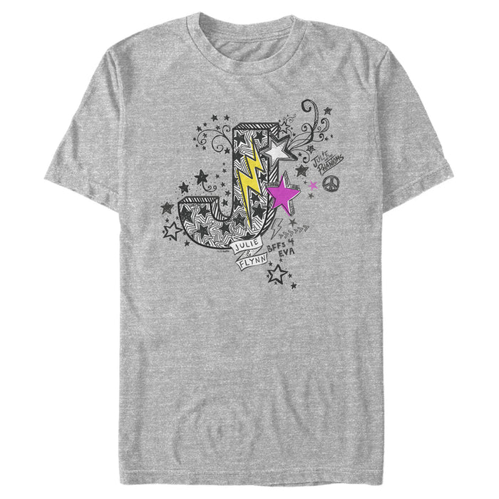 fifth sun Men's Julie and the Phantoms BFFs 4 Eva Doodle T-Shirt