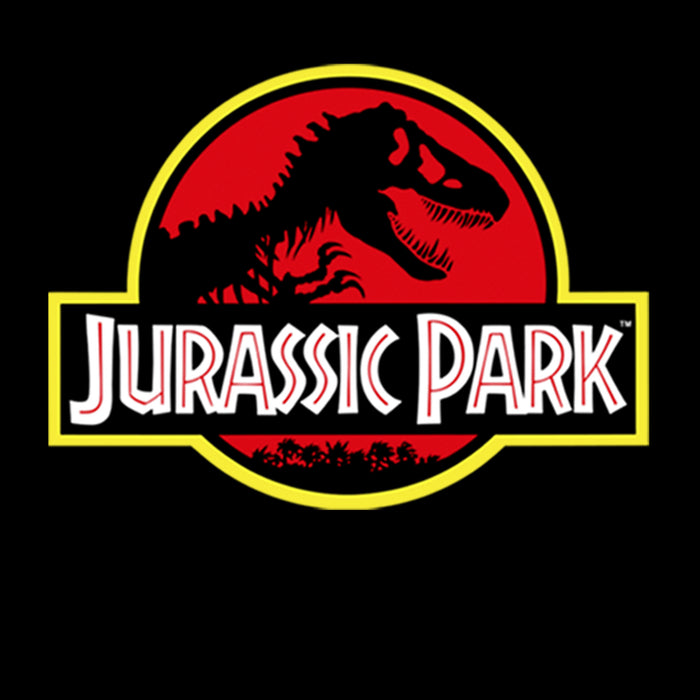 Fifth Sun Men's Jurassic Park Bold Classic Logo Pull Over Hoodie