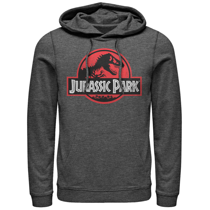 fifth sun Men's Jurassic Park Circle Logo Pull Over Hoodie