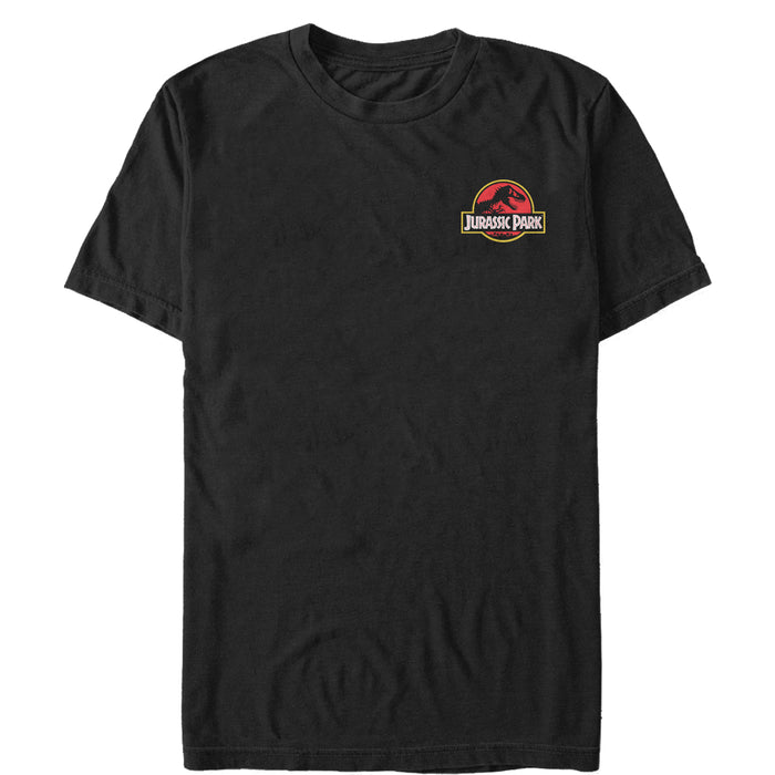 fifth sun Men's Jurassic Park Classic Logo Badge T-Shirt