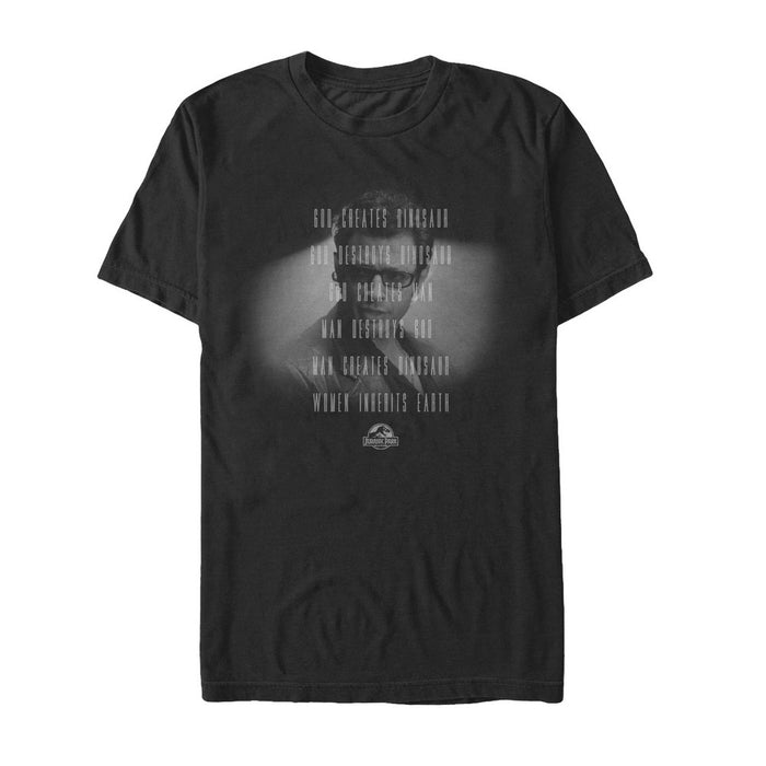 fifth sun Men's Jurassic Park Dr. Malcolm Man Creates Dinosaur T-Shirt