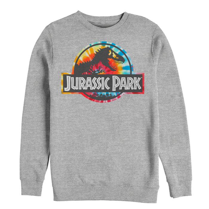 fifth sun Men's Jurassic Park Groovy Tie-Dye Logo Sweatshirt