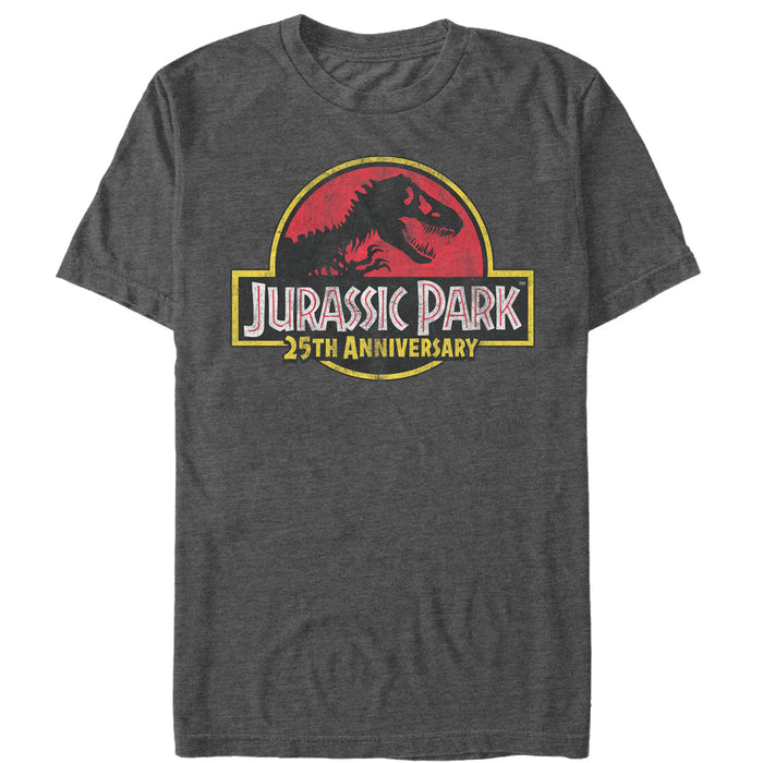 fifth sun Men's Jurassic Park Retro 25th Anniversary Logo T-Shirt