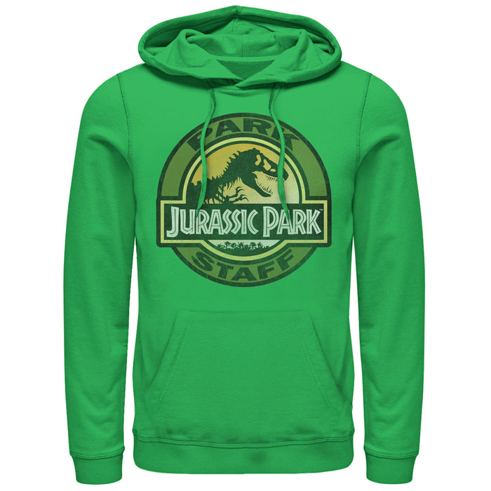 Fifth Sun Men's Jurassic Park Staff Badge Pull Over Hoodie