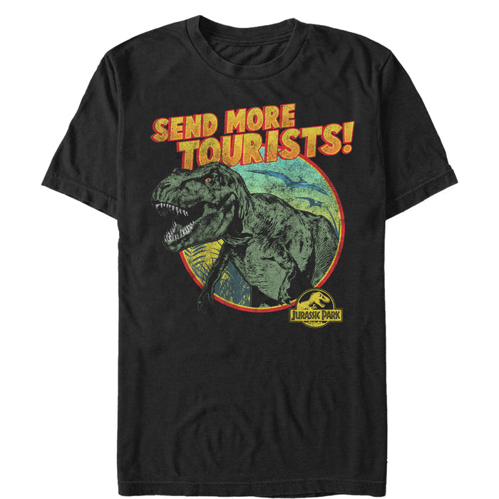 fifth sun Men's Jurassic Park Vintage Send More Tourists T-Shirt