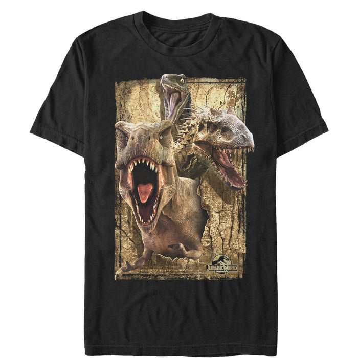 fifth sun Men's Jurassic World Dinosaur Collage T-Shirt
