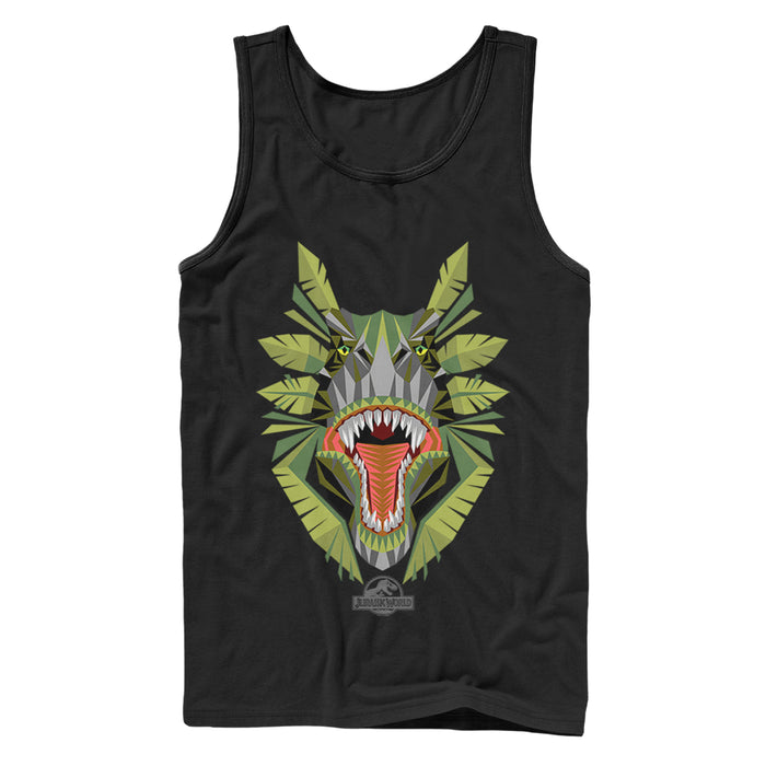 fifth sun Men's Jurassic World Dinosaur Jungle Grin Tank Top