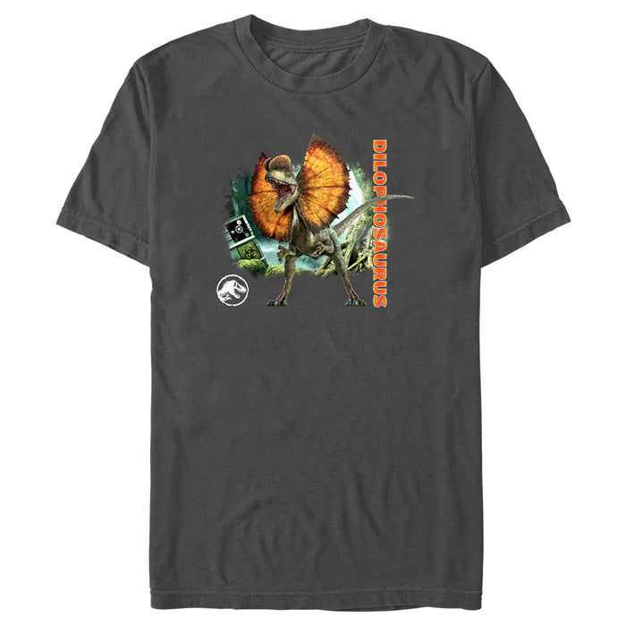 fifth sun Men's Jurassic World: Dominion Dilophosaurus Dinosaur in the Wild T-Shirt