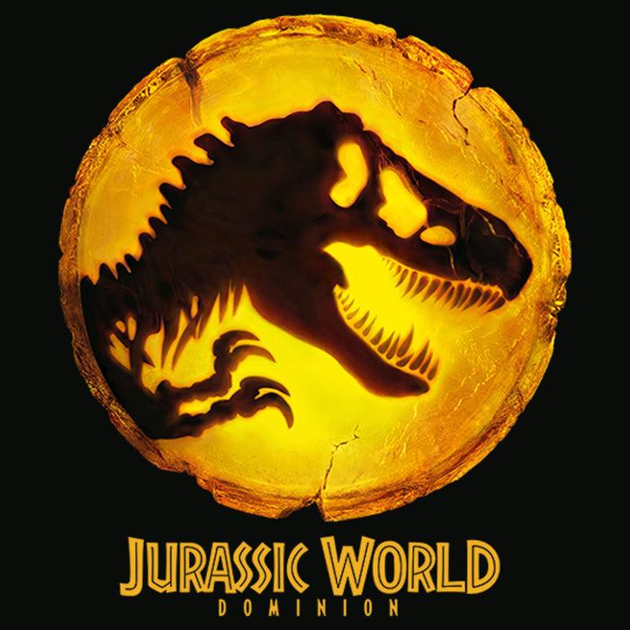 Fifth Sun Men's Jurassic World: Dominion Glowing T. Rex Dinosaur Logo T-Shirt