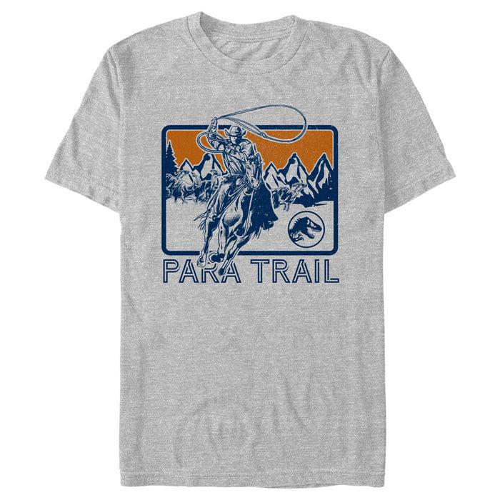 fifth sun Men's Jurassic World: Dominion Para Trail Cowboy Lasso a Dinosaur T-Shirt