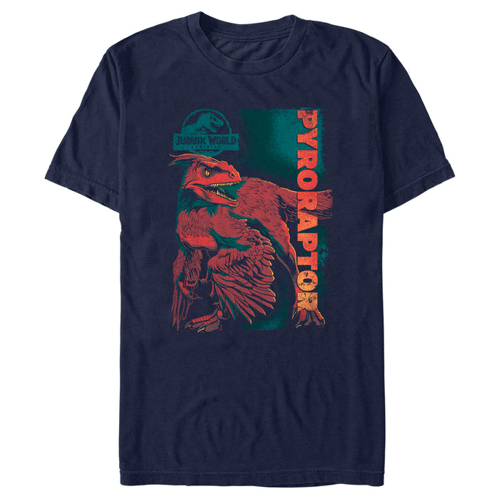 fifth sun Men's Jurassic World: Dominion Pyroraptor Dinosaur Portrait T-Shirt