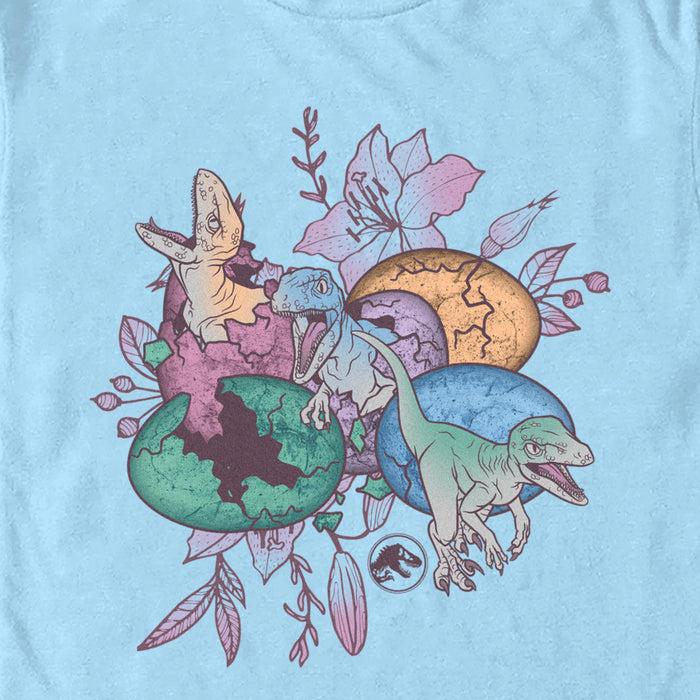 Fifth Sun Men's Jurassic World Easter Cracked Dinosaurs T-Shirt