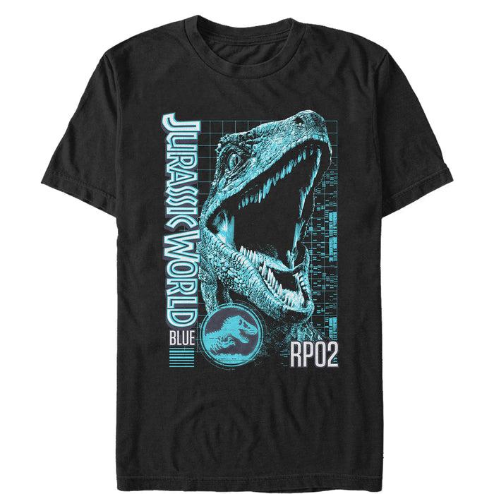 fifth sun Men's Jurassic World: Fallen Kingdom Blue Portrait T-Shirt