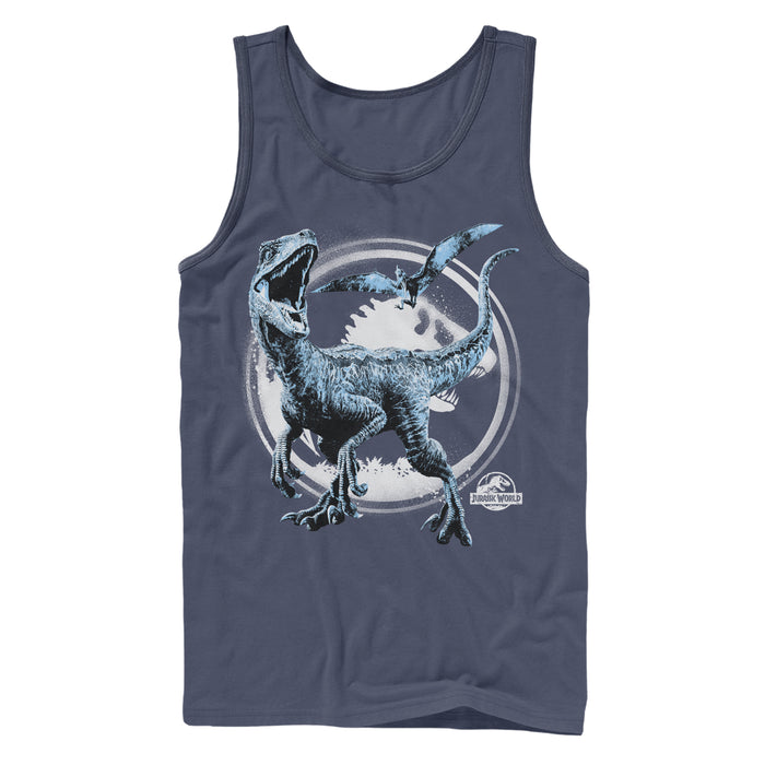 fifth sun Men's Jurassic World: Fallen Kingdom Dinosaur Battle Tank Top