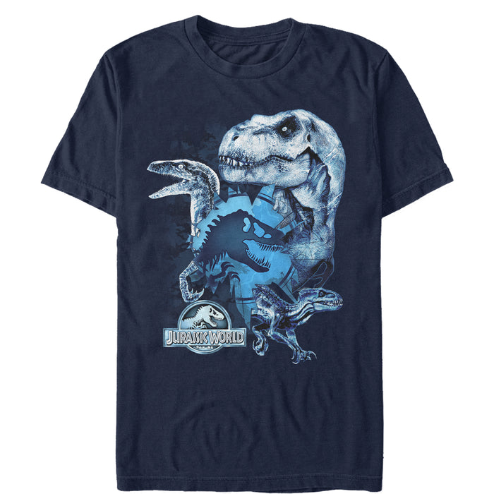 fifth sun Men's Jurassic World: Fallen Kingdom Dinosaur Frost T-Shirt