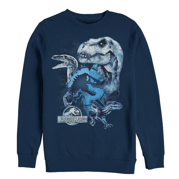 fifth sun Men's Jurassic World: Fallen Kingdom Dinosaur Frost Sweatshirt