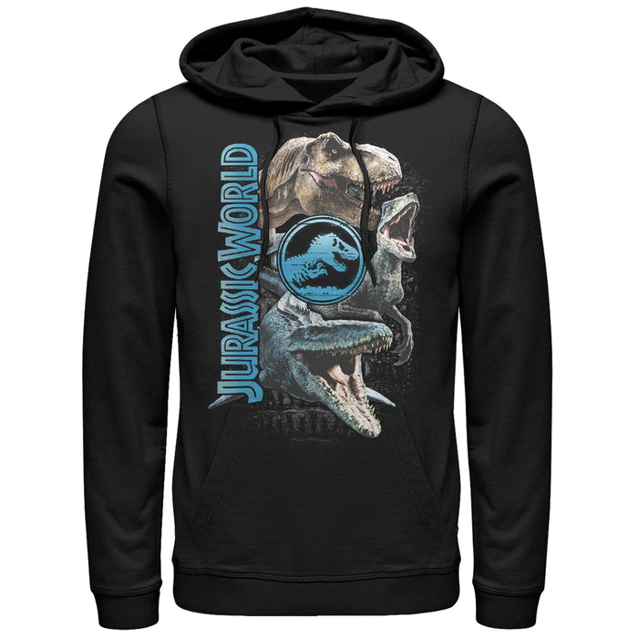 fifth sun Men's Jurassic World: Fallen Kingdom Dinosaur Montage Pull Over Hoodie