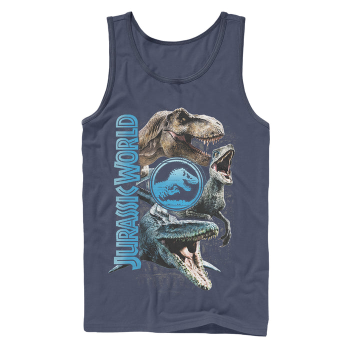 fifth sun Men's Jurassic World: Fallen Kingdom Dinosaur Montage Tank Top