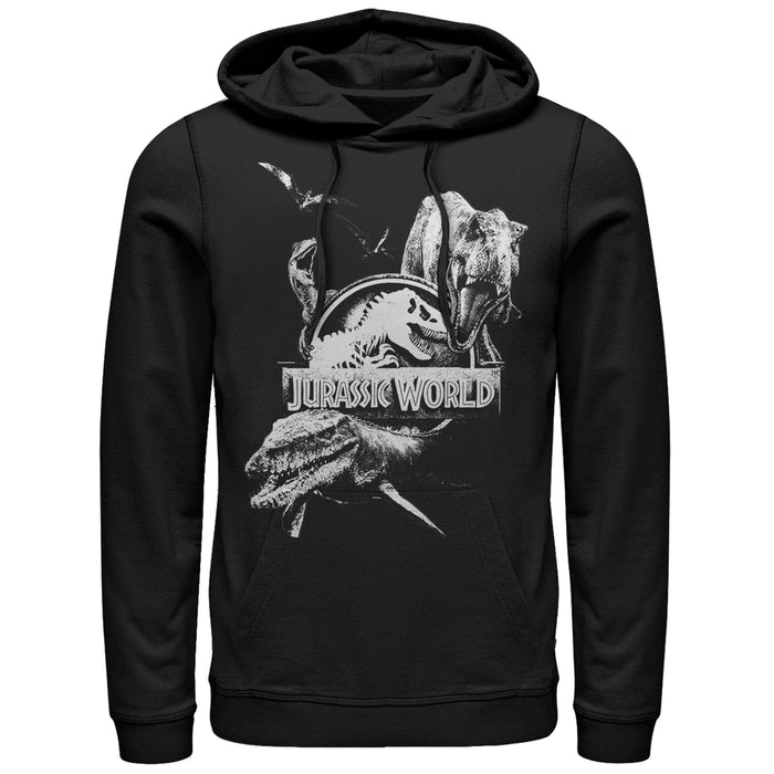 fifth sun Men's Jurassic World: Fallen Kingdom Logo Attack Pull Over Hoodie