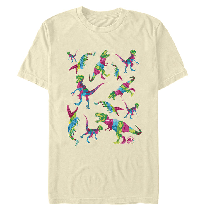 fifth sun Men's Jurassic World: Fallen Kingdom Rainbow Dinosaurs T-Shirt