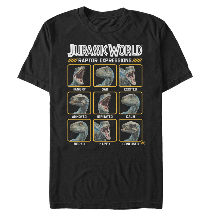 fifth sun Men's Jurassic World: Fallen Kingdom Raptor Expressions T-Shirt