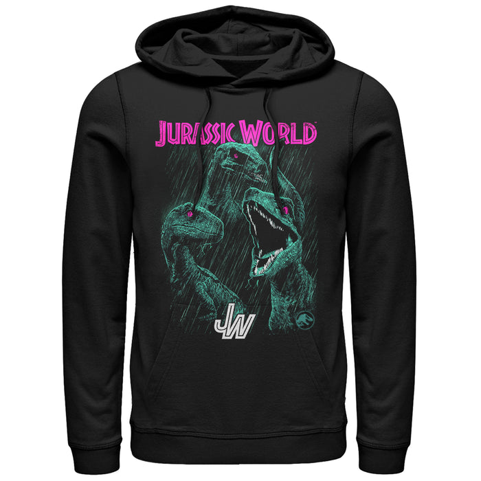 fifth sun Men's Jurassic World: Fallen Kingdom Raptor Eyes Pull Over Hoodie