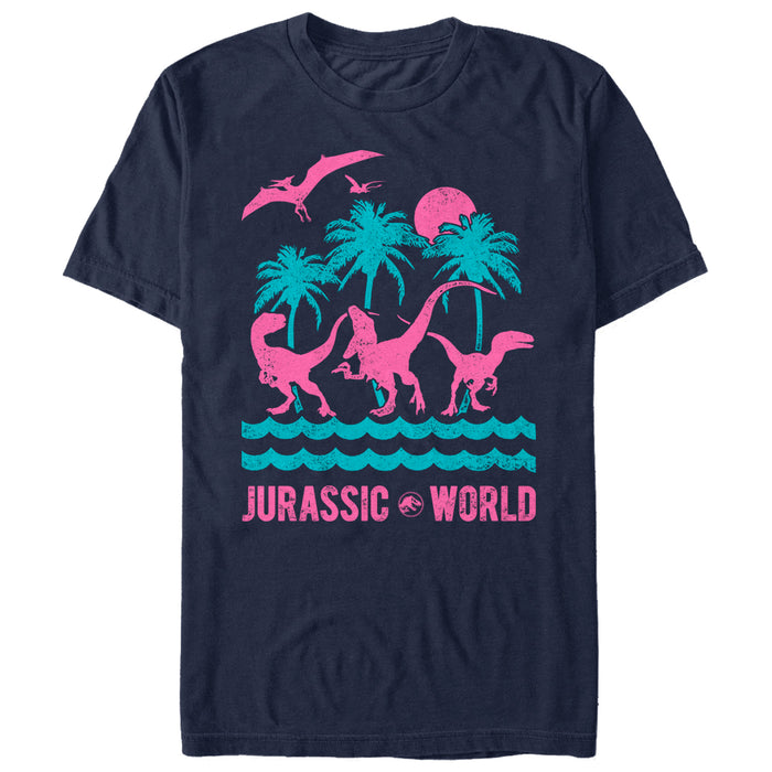 fifth sun Men's Jurassic World: Fallen Kingdom Tropical Dinosaurs T-Shirt