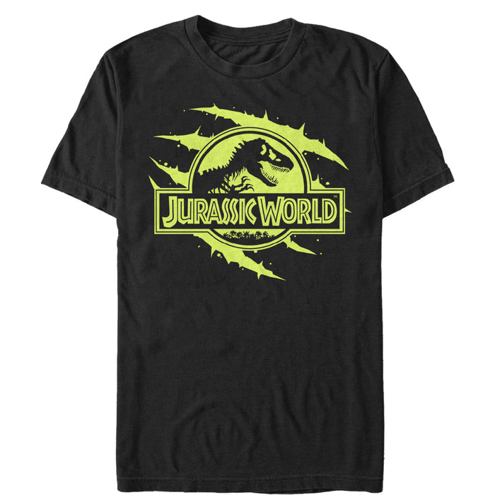 fifth sun Men's Jurassic World Logo Claw Marks T-Shirt