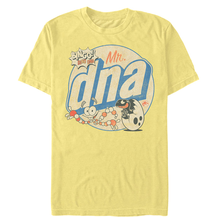 fifth sun Men's Jurassic World Mr. DNA Cartoon T-Shirt