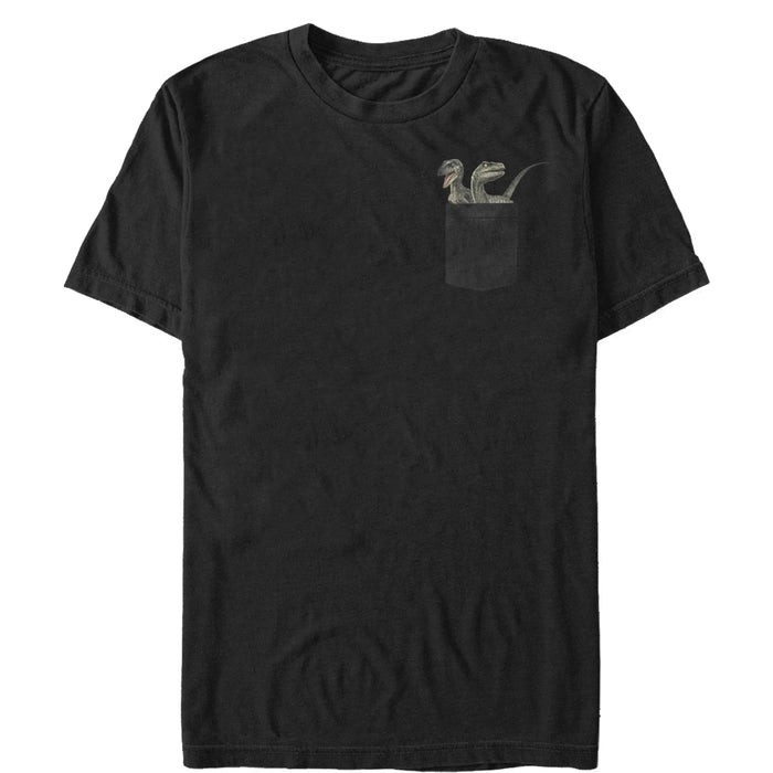 fifth sun Men's Jurassic World Raptor Pocket Print T-Shirt
