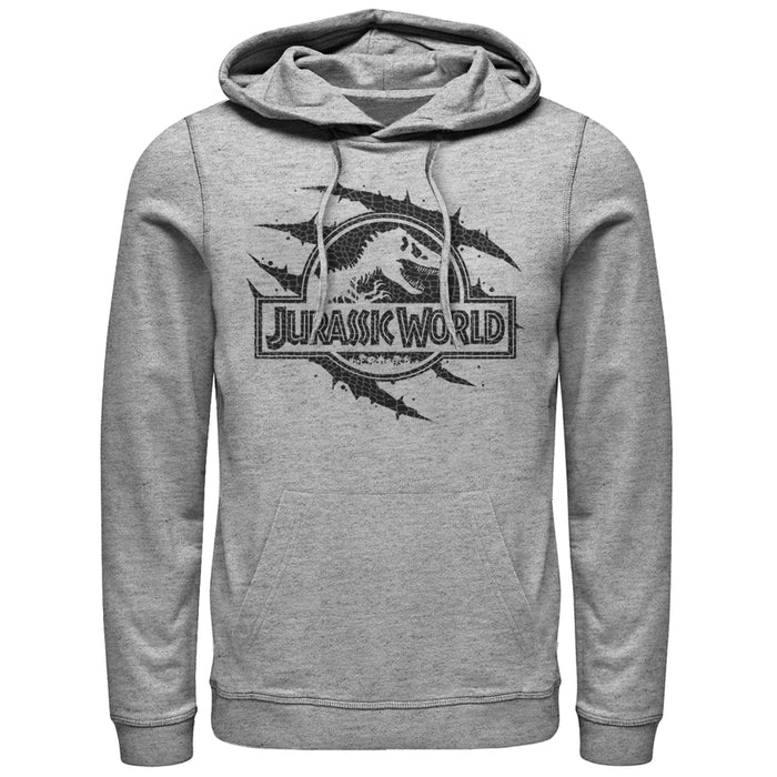 fifth sun Men's Jurassic World Scale Logo Claw Marks Pull Over Hoodie