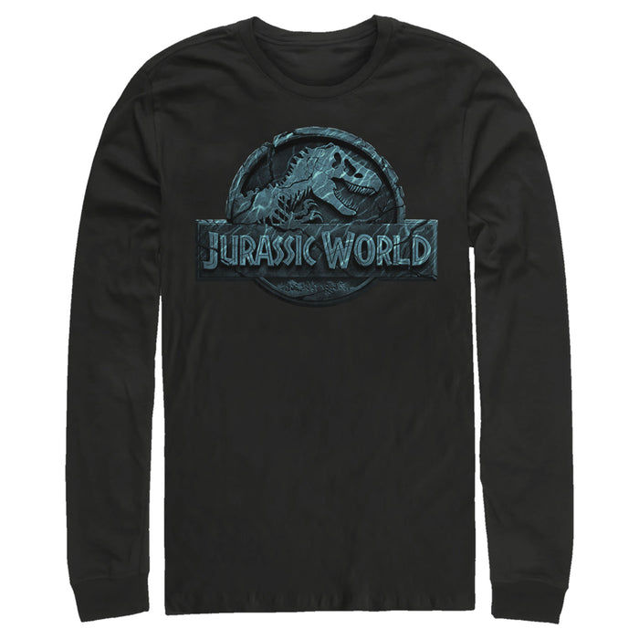 Fifth Sun Men's Jurassic World Water Ripple Logo Long Sleeve Shirt