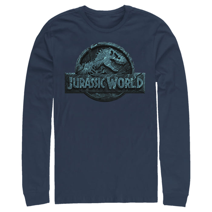 fifth sun Men's Jurassic World Water Ripple Logo Long Sleeve Shirt