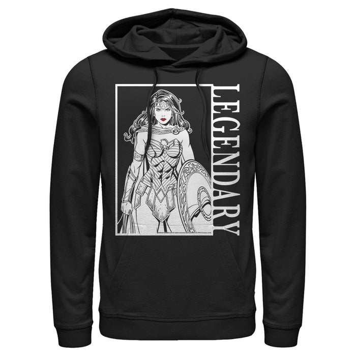 fifth sun Men's Justice League Legendary Poster Pull Over Hoodie
