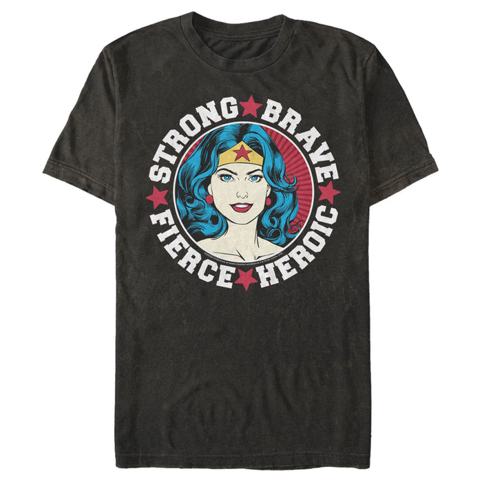Fifth Sun Men's Justice League Strong Fierce Heroic T-Shirt