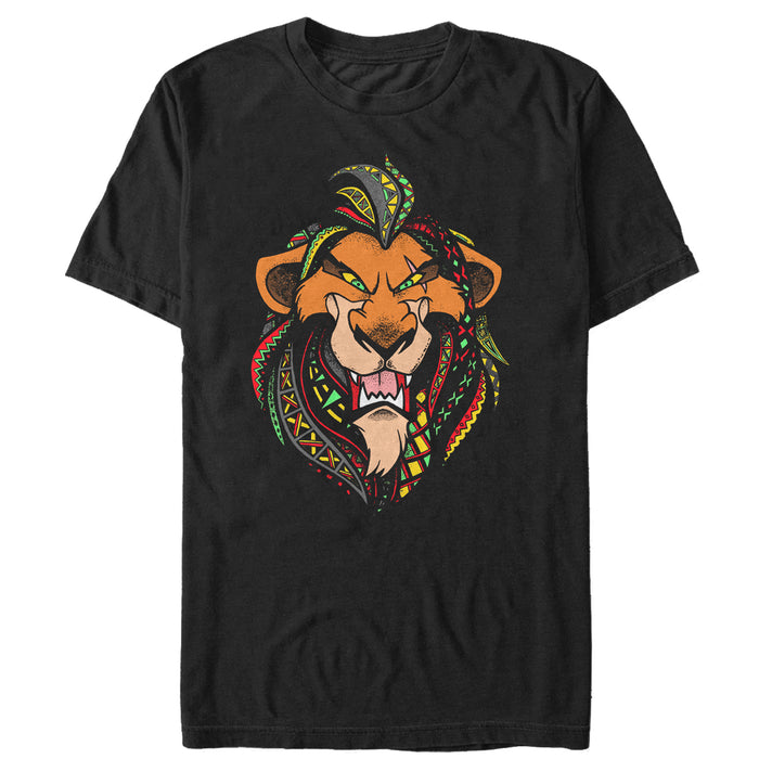 Fifth Sun Men's Lion King Artistic Roar Scar Decorative Lions Mane T-Shirt