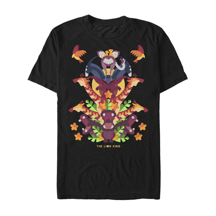fifth sun Men's Lion King Artsy Animal Pyramid T-Shirt